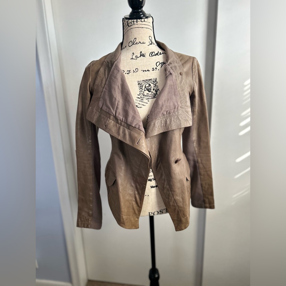 AllSaints spitalfieds leather motorcycle jacket. Amazing comdition